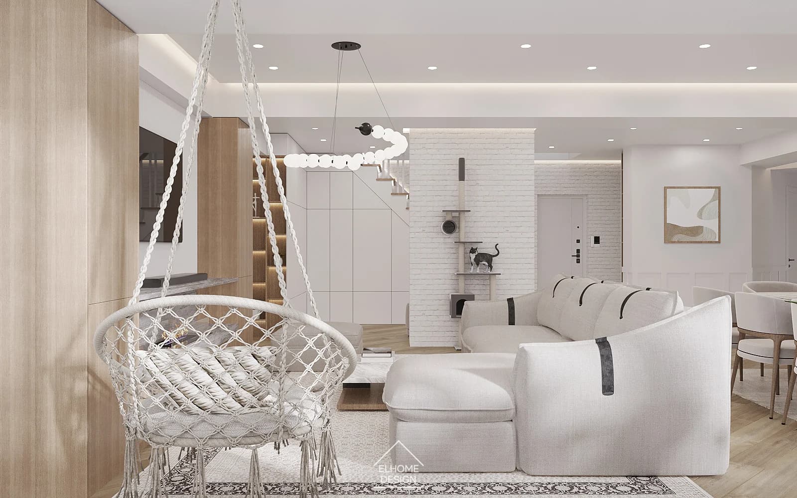 Imagine proiect Spațiu de Viață în Tonuri Deschise